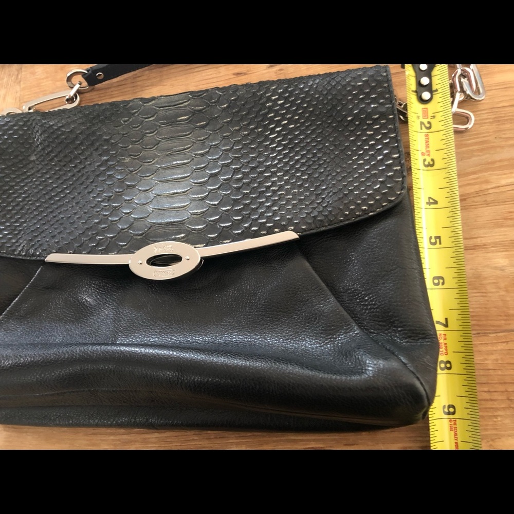 Coach Madison Black Python / Leather Shoulder Bag - image 6